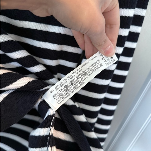 Zara Black and White Striped Sweater Timeless Nautical Design - Picture 5 of 5